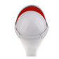 Adult transparent PVC sun visor cap with clear shield and red inner panel