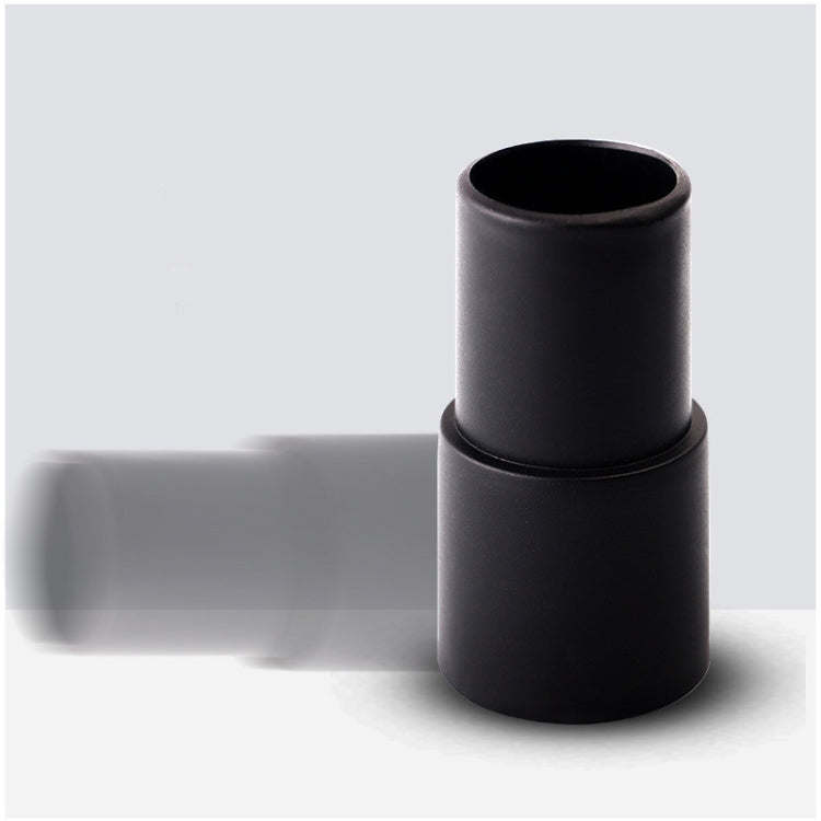 Vacuum cleaner hose connector adapter, stepped 32mm to 35mm, black
