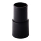 Vacuum cleaner hose connector adapter, black stepped coupler