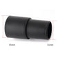 Vacuum cleaner adapter sleeve, black; 35mm and 31mm ends