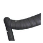 Black handlebar tape wrap with perforated mesh grip texture and ribbed sections