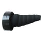 Rolled black handlebar tape with textured grip surface and breathable perforations