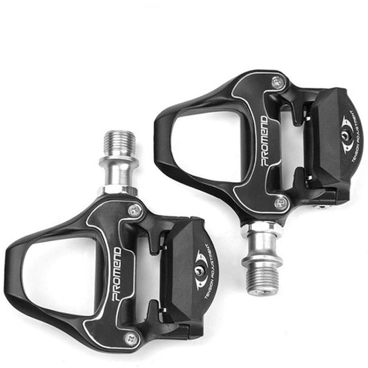 PROMEND road bike self-locking pedals, black with silver axle threads