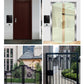 Door access control keypad and fingerprint reader installed on entry door and gate
