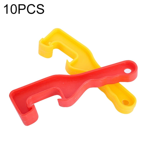 ABS bucket lid opener wrench tools, red and yellow paired set, for paint buckets