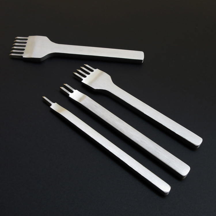 Steel leather stitch punching tool set with comb teeth (3mm)