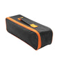 Car emergency tool storage bag, rectangular black case with orange-trim zipper