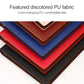 Loose-leaf notepad inner notebook covers stack in multicolor PU fabric: blue, red, orange, black