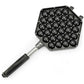 Non-stick egg puff bakeware mold tray with multiple round cavities and handle