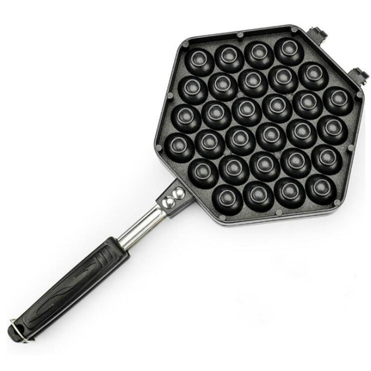 Non-stick egg puff bakeware mold tray with multiple round cavities and handle