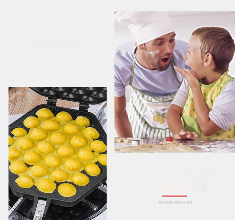 Non-stick egg puff mold tray filling with batter in round cavity wells