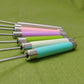 Rotary egg beaters with stainless beaters and multicolor handles