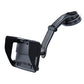 Black car phone holder bracket with flexible gooseneck and cradle
