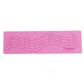 Pink silicone music-note cake fondant mold with embossed musical staff pattern