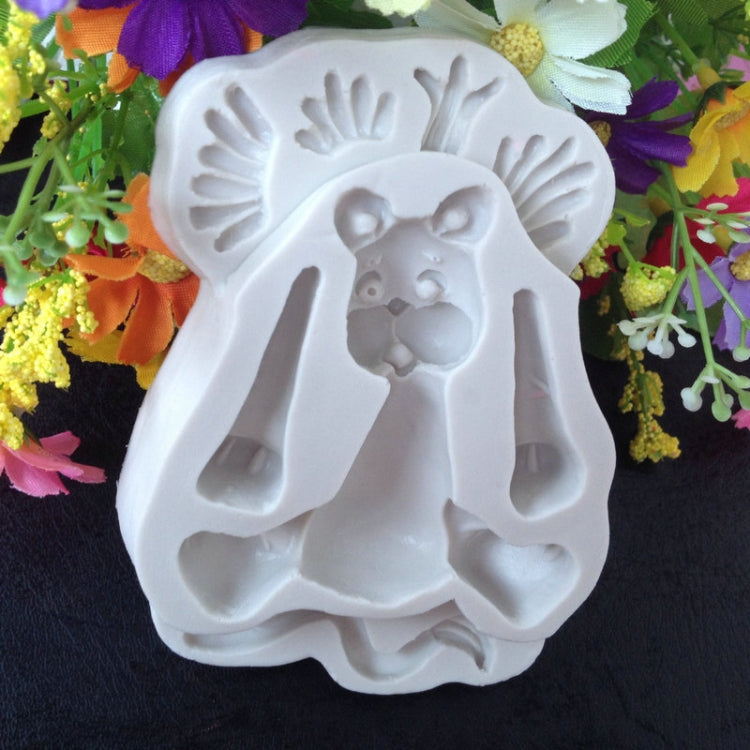 Lion 3D silicone fondant mold shaped like a standing lion