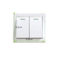Decorative double light switch cover sticker, dimensions 8.5 cm shown in green