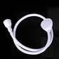 White handheld spray head and hose sink shower nozzle, looped view