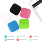 Color assortment of square Bluetooth anti-lost trackers: white, pink, green, blue.
