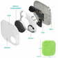 Square Bluetooth anti-lost tracker with open shell showing battery and chip.