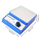 Blue magnetic stirrer with control panel and large top surface