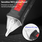ANENG non-contact electric pen, black and red with clear probe head and flashlight housing