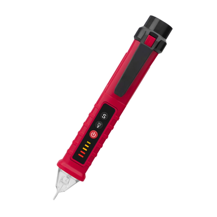 Non-contact smart electric pen, black and red body with clear probe tip