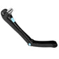 Black electric back shaver with long handle and blue control button, angled view