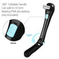 Electric shaver with foldable 180° handle and blue on/off switch