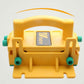Yellow push handle safety guard with rectangular viewing window