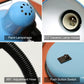 LED desk lamp parts: blue shade, E27 holder, 360 hose, push button switch
