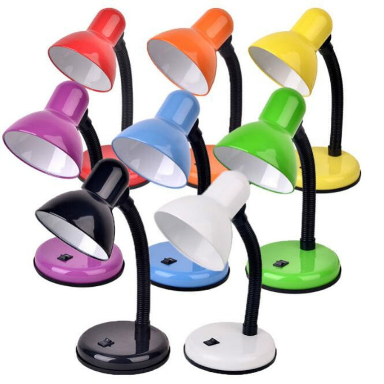Set of colorful LED desk lamps with flexible necks and conical shades