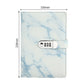 A5 blue marble-pattern notebook with 3-digit code lock buckle on cover