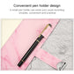 A5 pink notebook with pen holder design on the cover