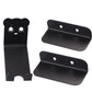 Black bicycle wall hook rack with bear-face design and curved bike support