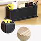 Black leather multifunction desktop organizer tray with pen slots and side compartments