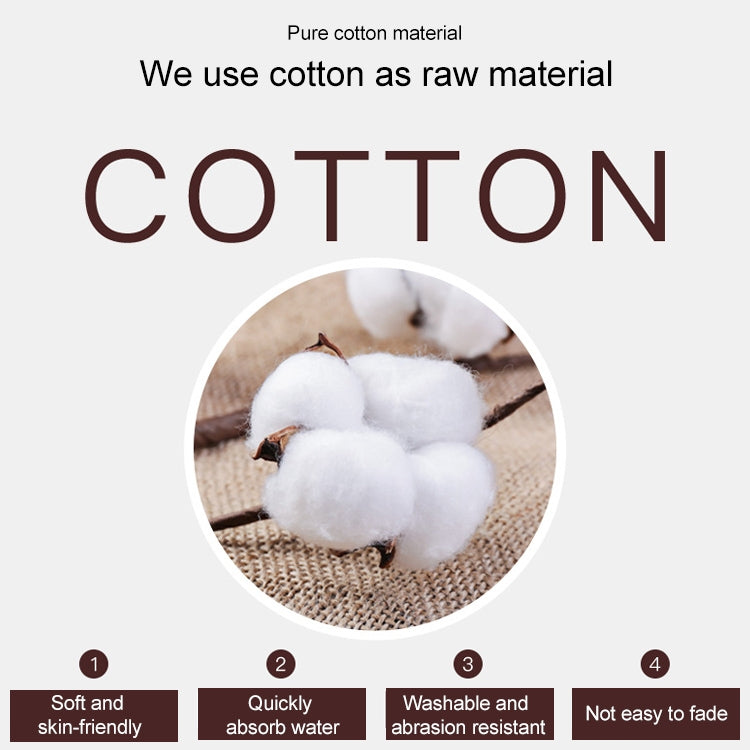 Cotton bath towel cotton-material infographic with soft, absorbent, quick-dry icons