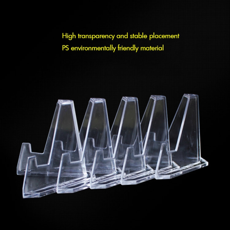 Clear acrylic coin display rack with multiple tripod round holders