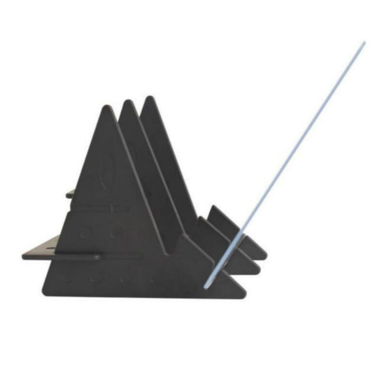 Optical tracing board with black foldable frame and clear projection line