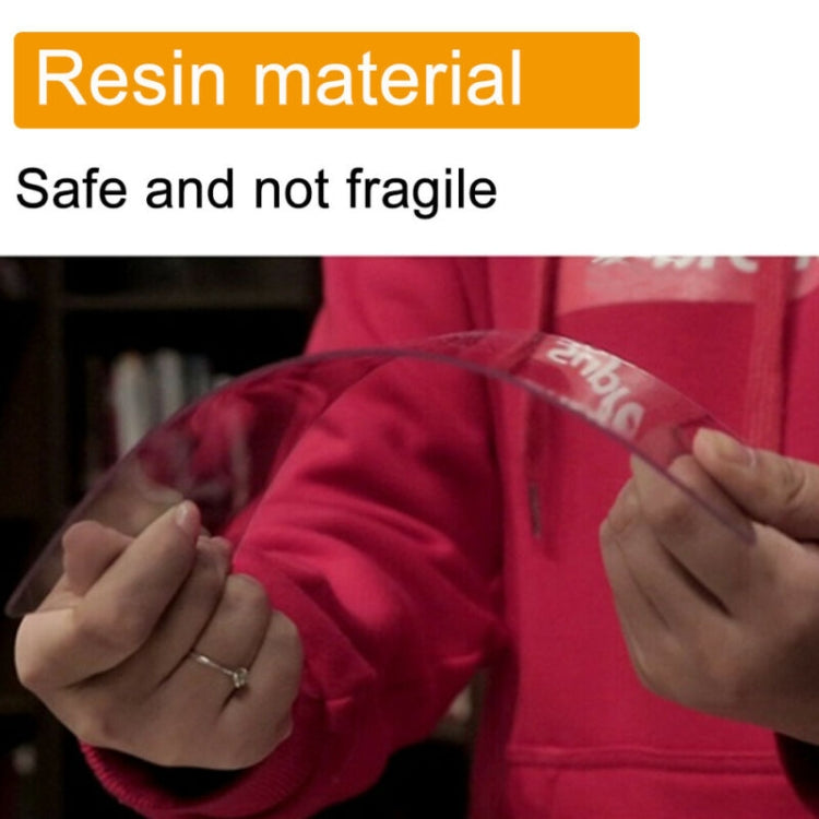 Resin material tracing board durability shown with hands pulling a red hoodie