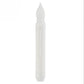Single long rod LED flameless candle with white body and faux flame top
