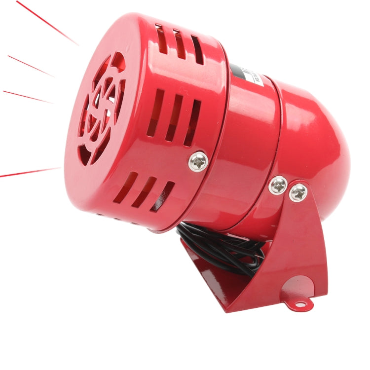 Red mini alarm buzzer with round speaker grille and screw-mount bracket