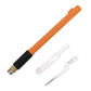 DIY razor saw kit with orange handle, black grip, two silver replacement blades