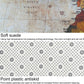 World map rug with light beige map print and dotted non-slip underside