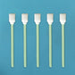 Inkjet sponge cleaning wipe sticks, mint-green handles with white sponge heads (6 sticks)