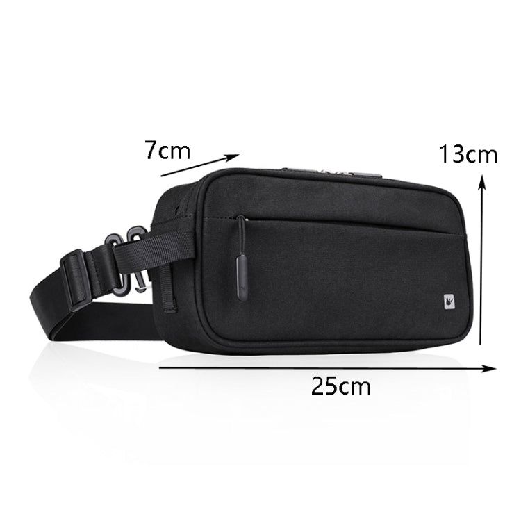 Rhinowalk front hanging bicycle bag with curved front panel and crossbody strap