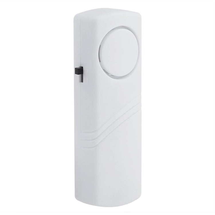 Wireless door/window magnetic alarm sensor with side contact pin, white