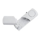 Wireless magnetic door/window alarm sensor and magnet contact, white, angled view
