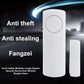 Wireless door/window alarm sensor with magnetic contact, white