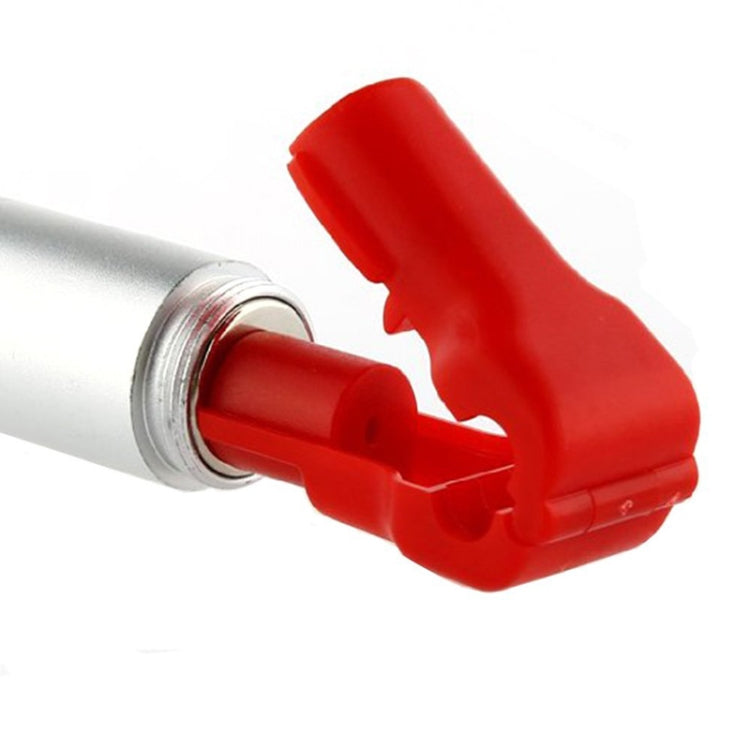 Silver magnetic key remover with red plastic end cap tool