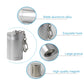 Silver magnetic tag remover cylinder with large groove and hanging hook